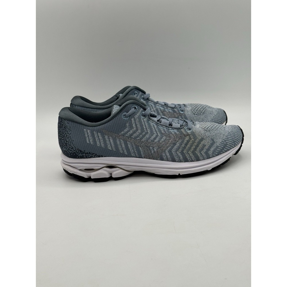 Mizuno Wave Rider Waveknit 3 411122.BFVB Gray Running Shoes Women's US Size 8